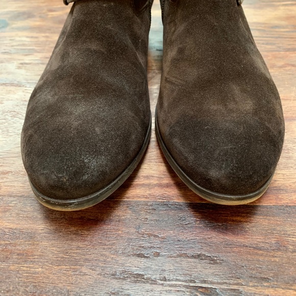 Paul Green Chocolate Brown Suede Booties - Picture 5 of 7